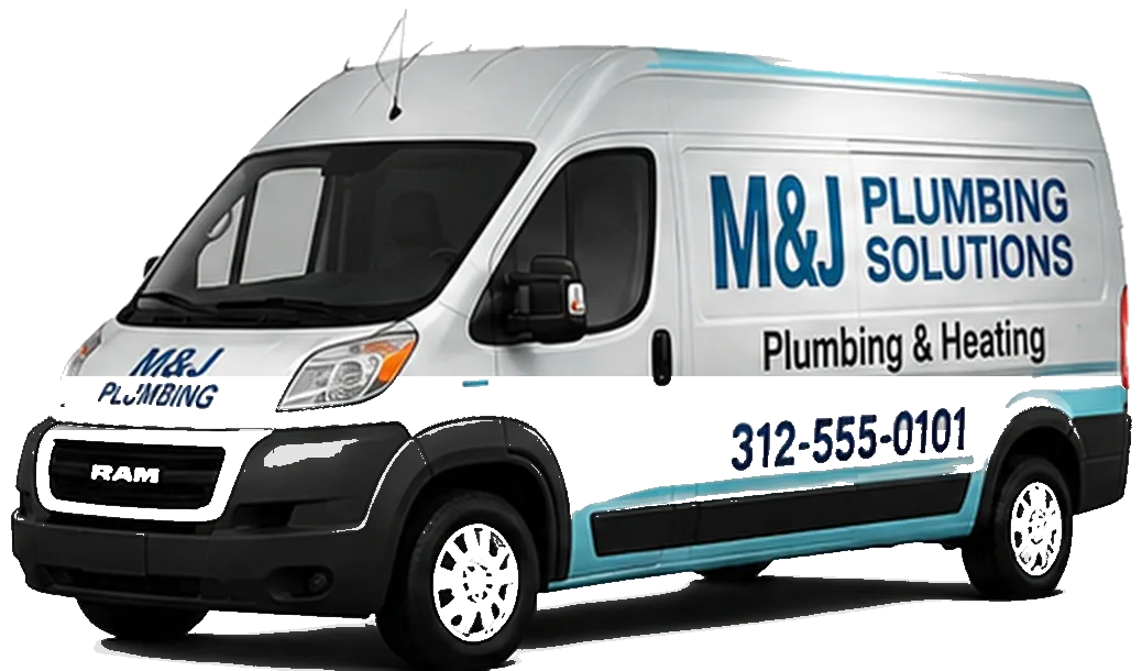 M&J Plumbing Solutions wrapped van