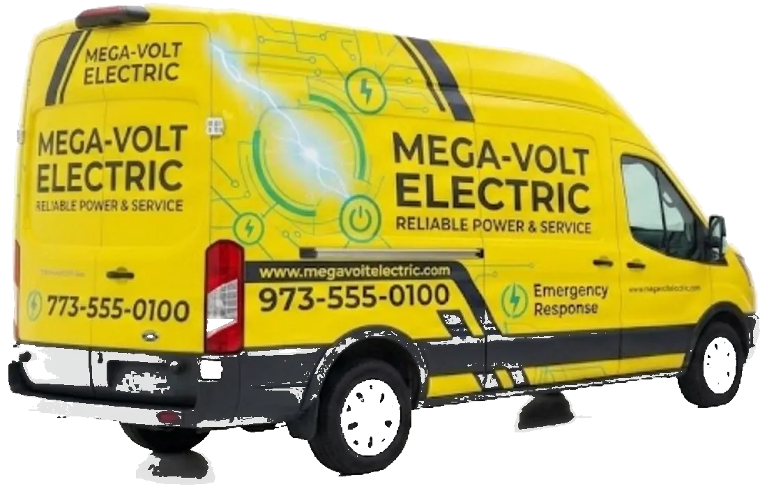 Mega-Volt Electric wrapped van